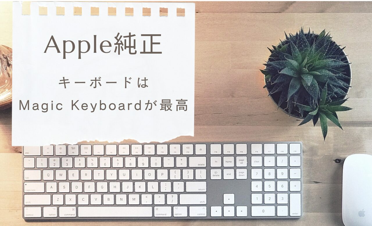 【Apple】キーボードもやっぱり純正が一番使いやすい！【Magic Keyboard】